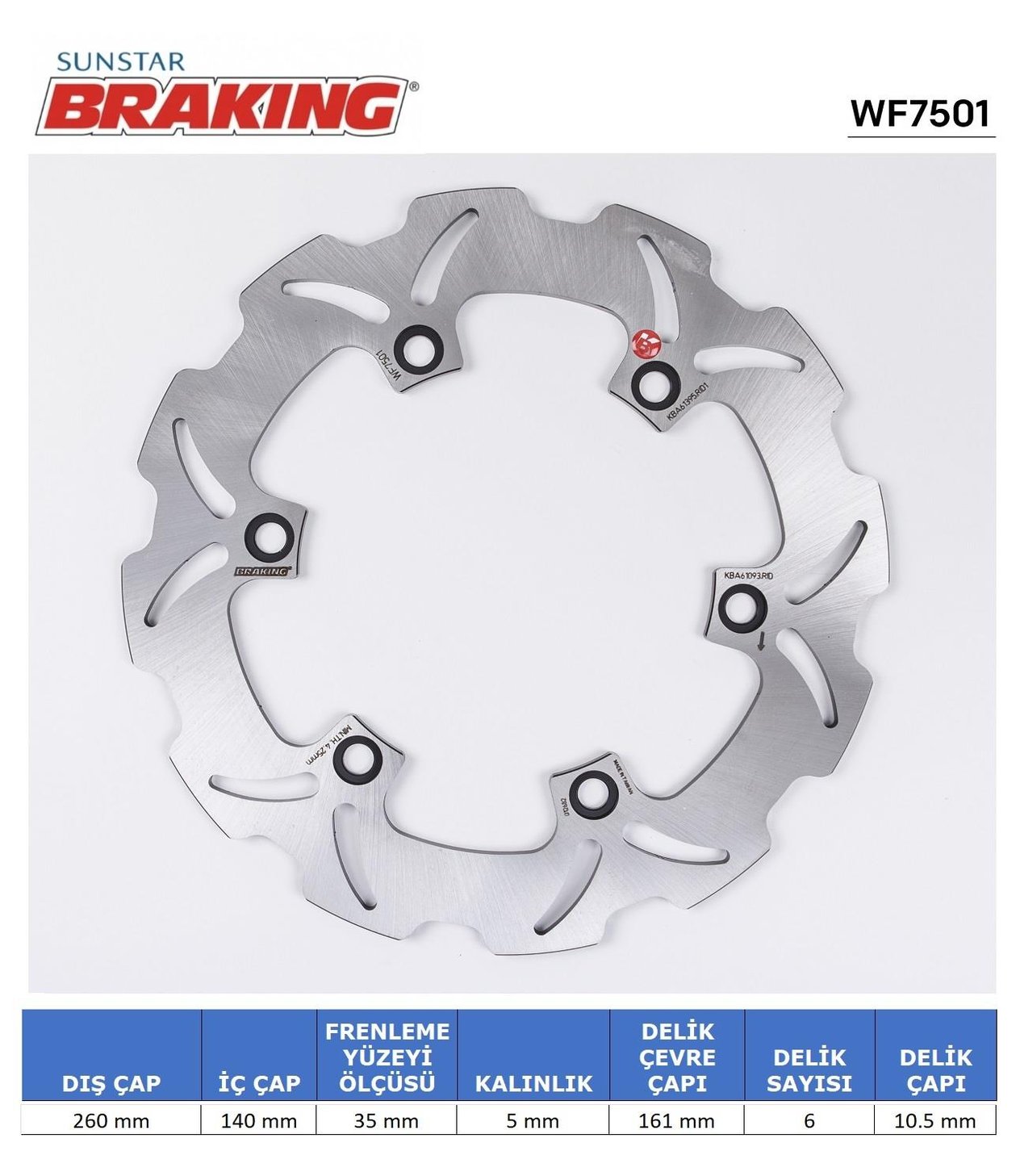 SUZUKİ DALGALI ARKA FREN DİSKİ / SUZUKI / B-KING / 1300cc / ARKA  / 2008-2009-2010-2011