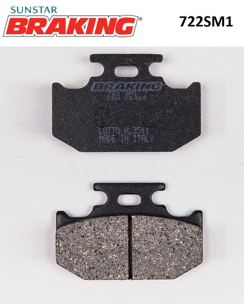 YARI METALİK ARKA FREN BALATASI / KAWASAKI / KLX 650 / 650cc / ARKA  / 1993-1994-1995-1996-1997