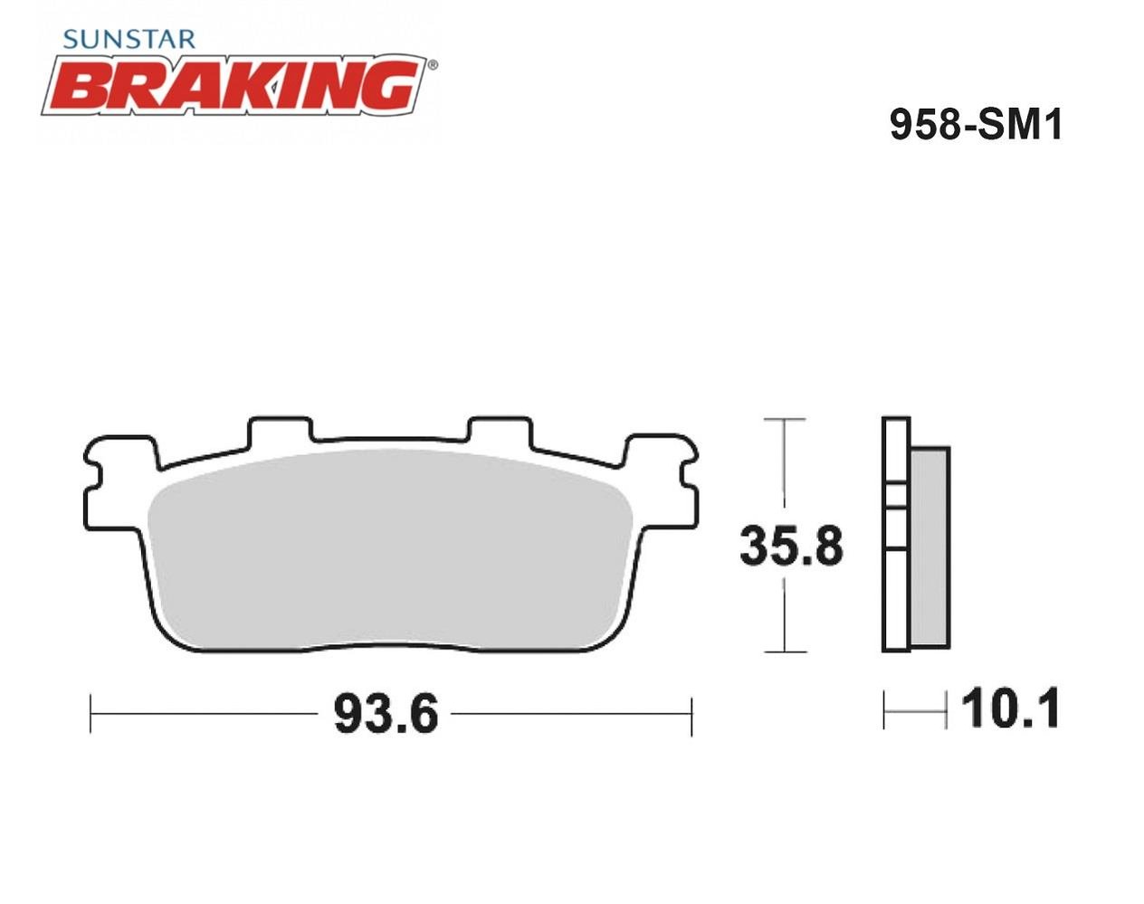 YARI METALİK ARKA FREN BALATASI / KYMCO / PEOPLE S / 125cc / ARKA  / 2007-2008-2009-2010-2011-2012-2013-2014-2015-2016-2017-2018-2019-2020-2021-2022-2023