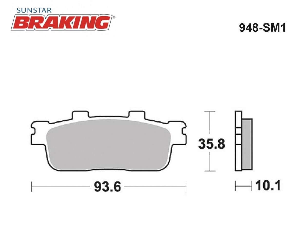 YARI METALİK ARKA FREN BALATASI / SYM / HD EVO / 200cc / ARKA  / 2006-2007-2008-2009-2010-2011-2012