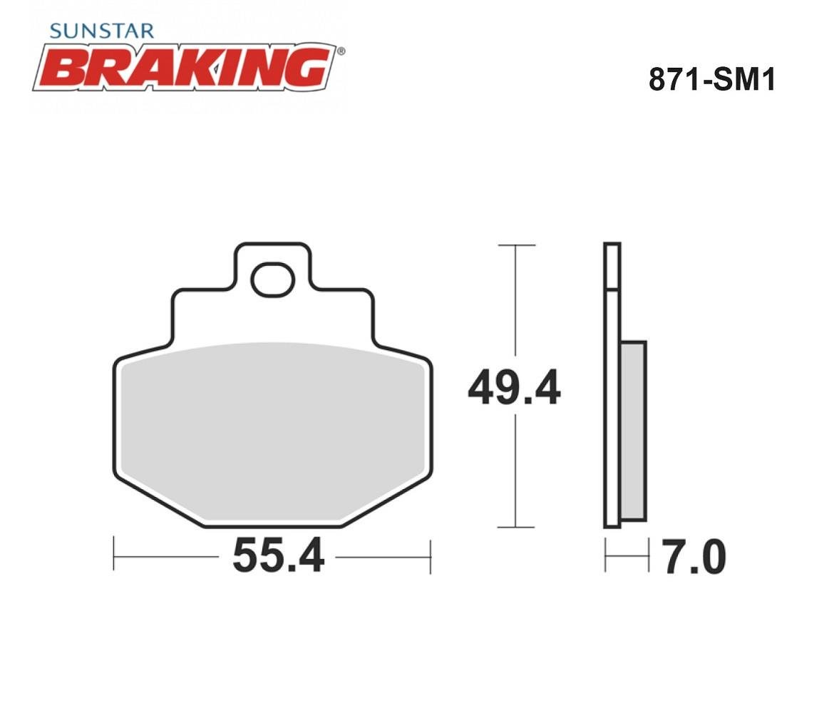 YARI METALİK ARKA FREN BALATASI / VESPA / VESPA GTS / 300cc / ARKA  / 2008-2009-2010-2011-2012-2013-2014-2015-2016-2017-2018-2019-2020-2021-2022-2023