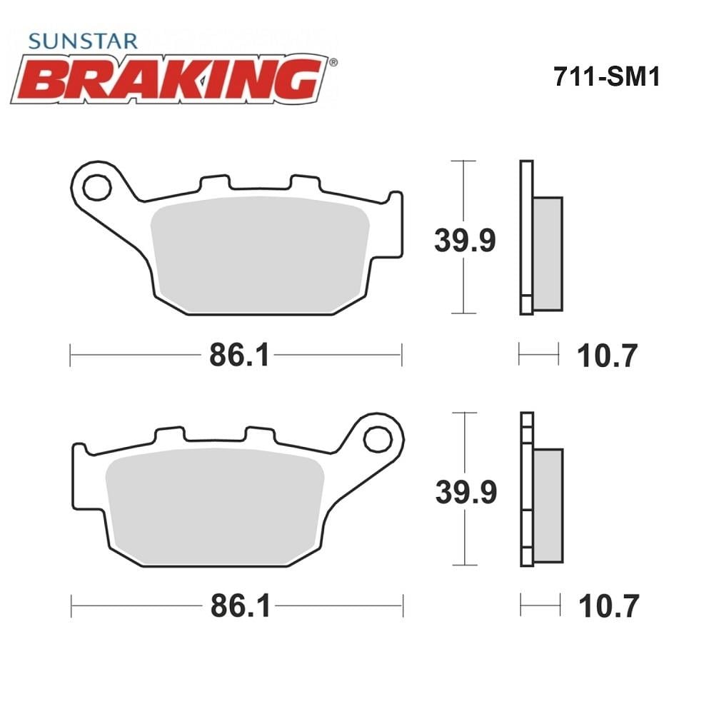 YARI METALİK ARKA FREN BALATASI / VOGE / DSX / 525cc / ARKA  / 2023-2024
