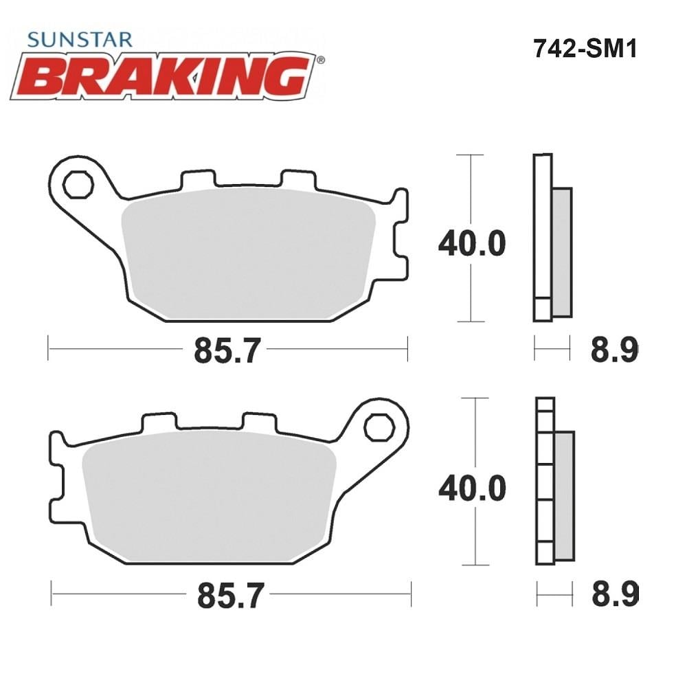 YARI METALİK ARKA FREN BALATASI / YAMAHA / FZ1 / FAZER / 1000cc / ARKA / 2006-2007-2008-2009-2010-2011-2012-2013-2014