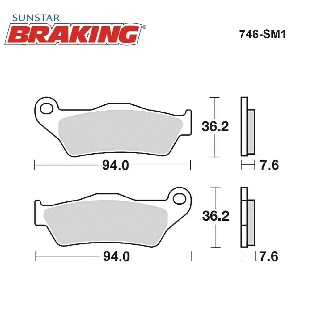 YARI METALİK FREN BALATASI / DUCATI / MULTISTRADA V4 S / 1160cc / ARKA  / 2021-2022-2023-2024