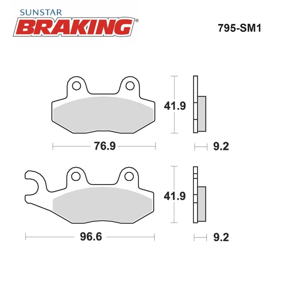 YARI METALİK FREN BALATASI / PEUGEOT / SATELIS (NİSSİN KALİPER) / 250cc / ÖN & ARKA  / 2007-2008-2009-2010-2011-2012