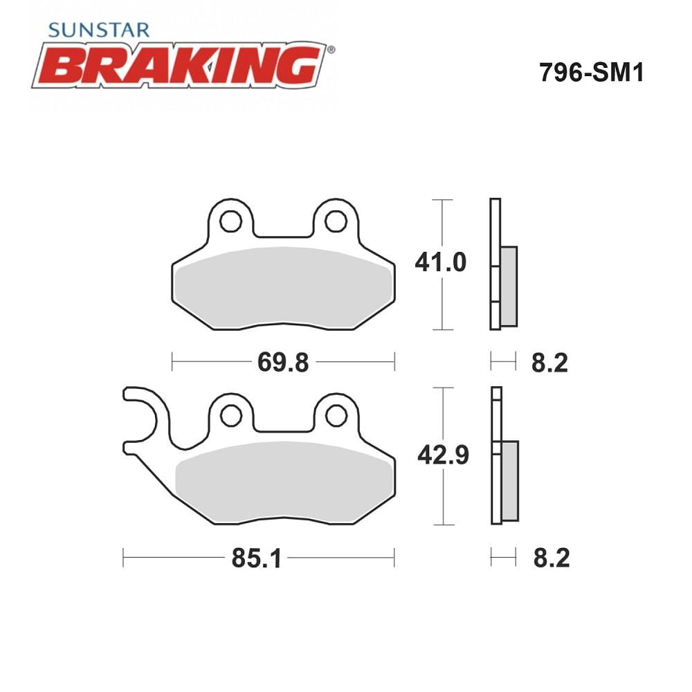 YARI METALİK FREN BALATASI / PEUGEOT / TWEET / 150cc / ÖN  / 2010-2011-2012