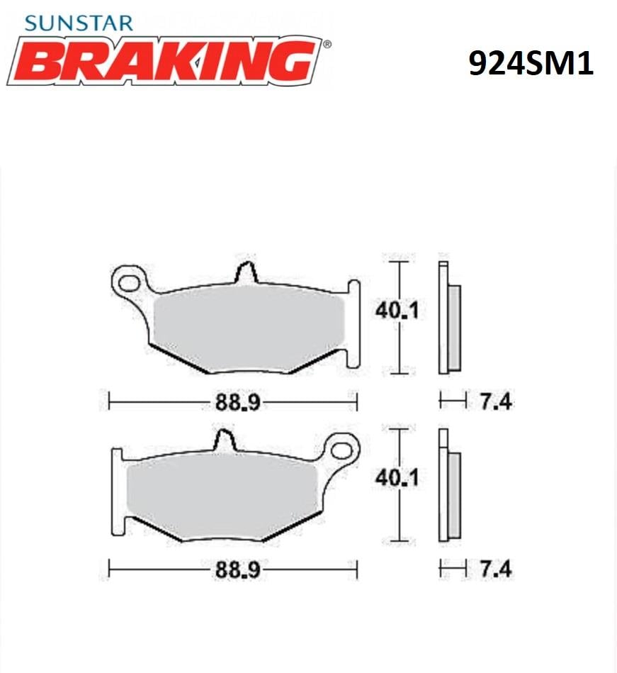 YARI METALİK FREN BALATASI / SUZUKI / DL V-STROM / XT ABS / 1050cc / ARKA  / 2020-2021-2022