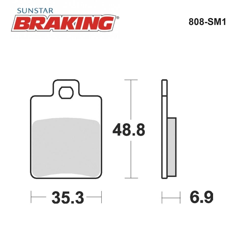 YARI METALİK FREN BALATASI / VESPA / VESPA PX / 200cc / ÖN  / 1998-1999-2000-2001-2002-2003-2004-2005-2006-2007