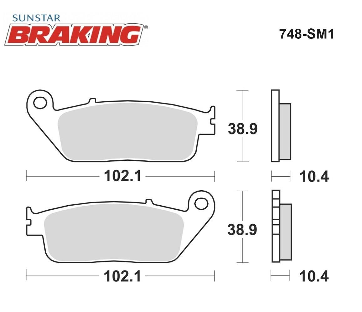 YARI METALİK FREN BALATASI / YAMAHA / X-MAX / 400cc / ÖN İKİ TAKIM KULLANIR / 2013-2014-2015-2016-2017-2018-2019-2020-2021