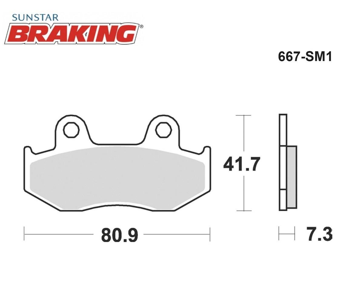 YARI METALİK ÖN FREN BALATASI / HONDA / SH 150 / 150cc / ÖN  / 2001-2002-2003-2004-2005-2006-2007-2008