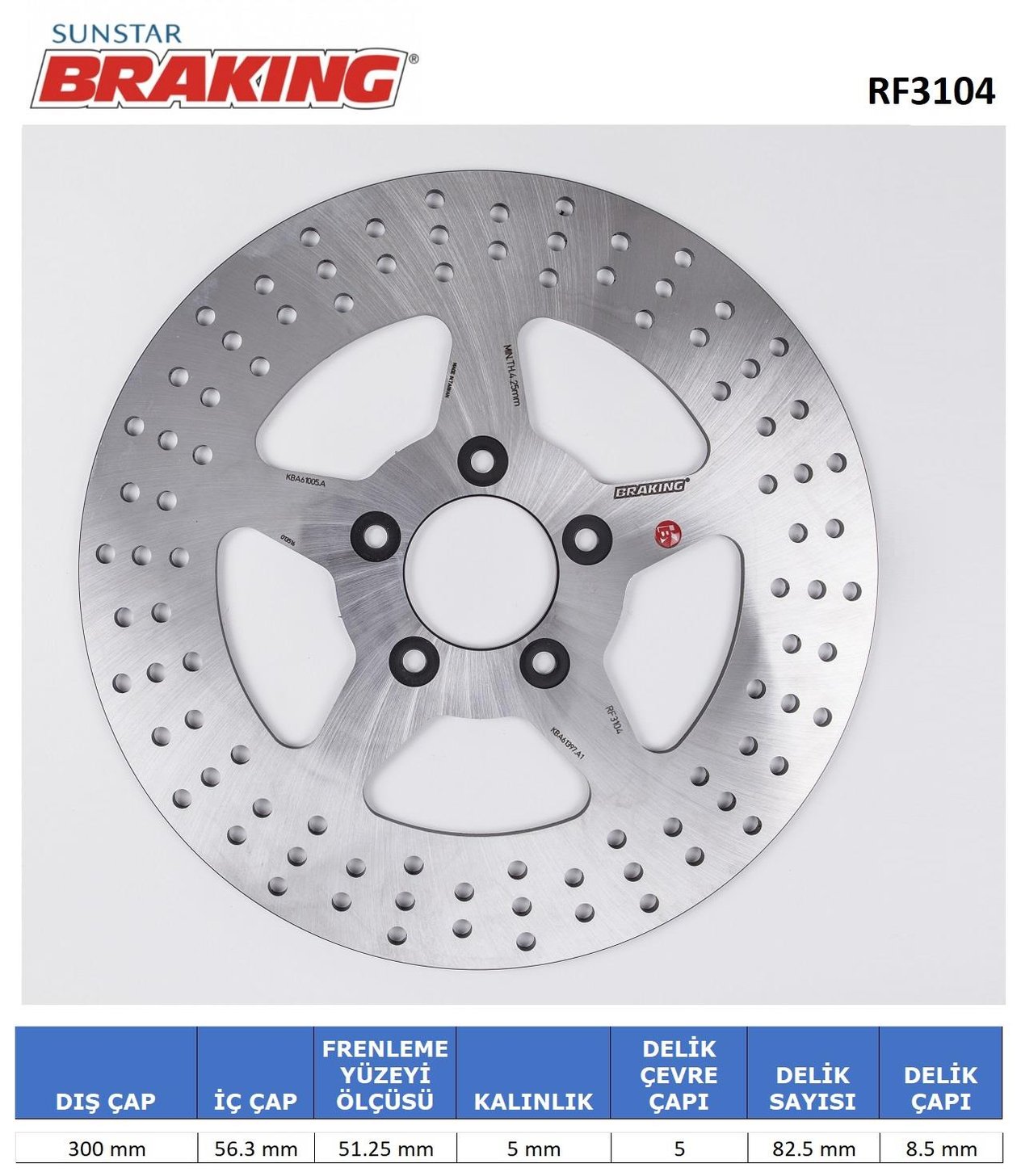 YUVARLAK ÖN FREN DİSKİ / HARLEY D. / XL 883 L SPORTSTER LOW ABS / 883cc / ÖN  / 2014-2015-2016