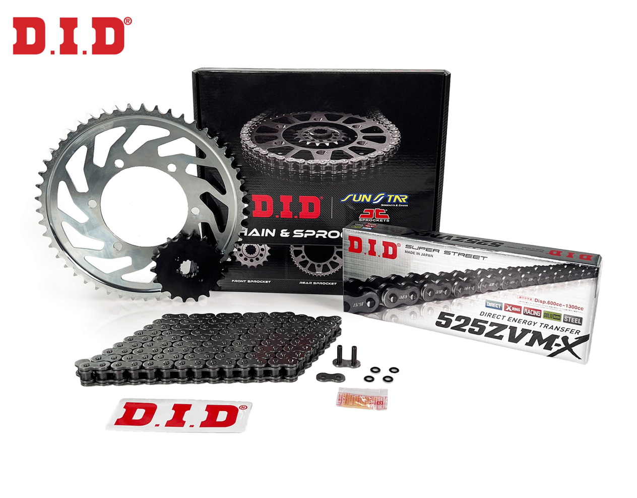 ZİNCİR DİŞLİ SETİ APRILIA TUONO R (4 LÜ KALİPER) (1000 cc)  (2002-2005) / APRILIA / TUONO R (4 LÜ KALİPER) / 1000cc / ZİNCİR: DID-525ZVM-X (Çelik)-108 / ÖN-ARKA DİŞLİ: SUNSTAR (17T-42T) / 2002-2003-2004-2005