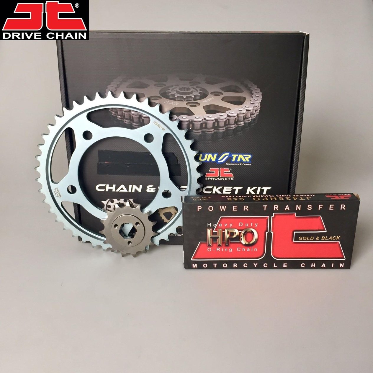 ZİNCİR DİŞLİ SETİ HONDA CBR 125 R (125 cc)  (2011-2017) / HONDA / CBR 125 R / 125cc / ZİNCİR: JT-428ORING (GOLD)-128 / ÖN-ARKA DİŞLİ: SUNSTAR (15T-44T) / 2011-2012-2013-2014-2015-2016-2017
