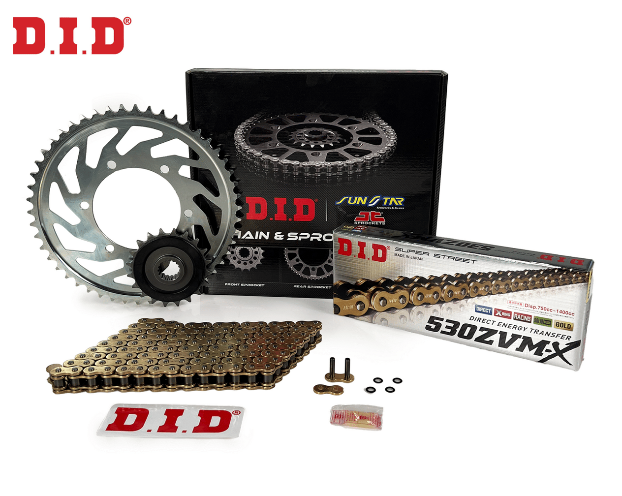 ZİNCİR DİŞLİ SETİ YAMAHA FZ6 / FAZER (600 cc)  (2004-2009) / YAMAHA / FZ6 / FAZER / 600cc / ZİNCİR: DID-530ZVM-X (Gold)-118 / ÖN DİŞLİ: JT (16T)  / ARKA DİŞLİ: SUNSTAR (46T) / 2004-2005-2006-2007-2008-2009