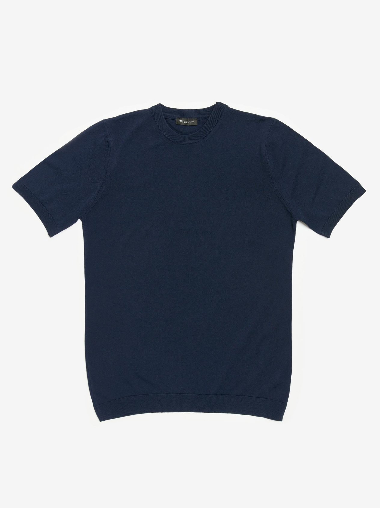 Lacivert Rayon Kumaş Basic Tsihrt