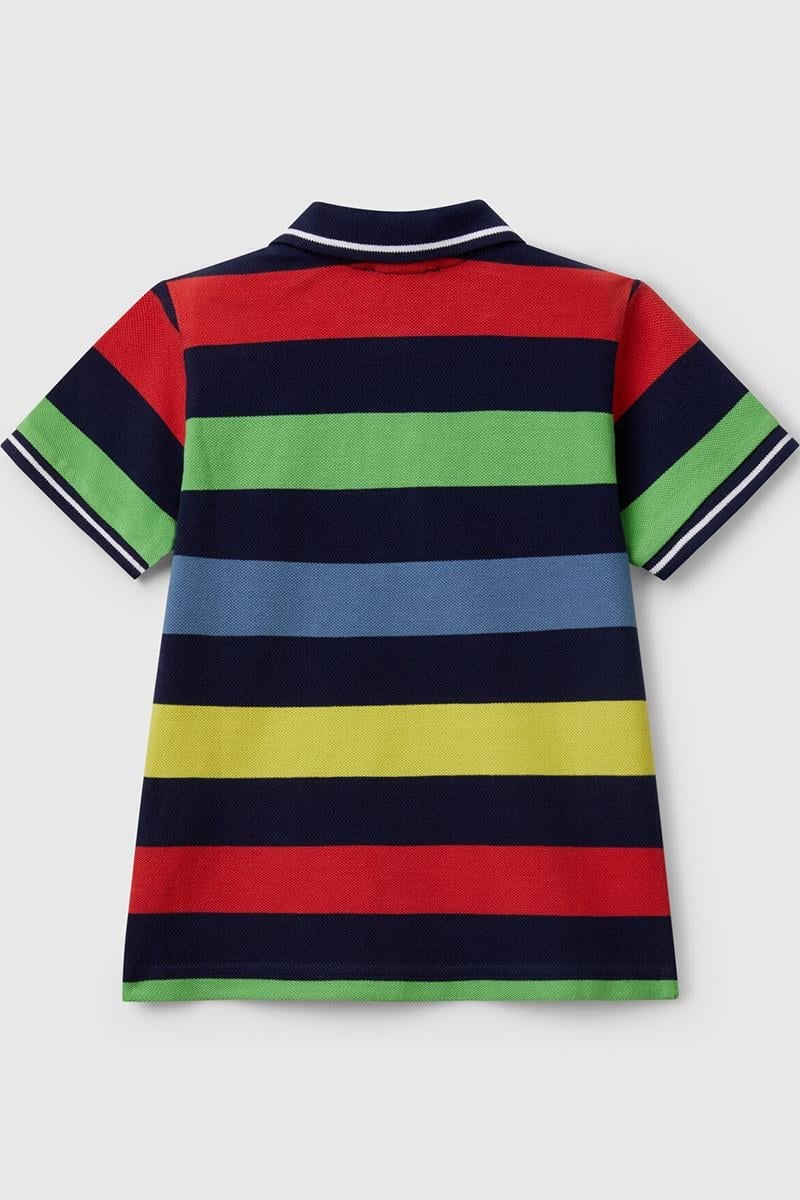 Erkek Çocuk BNT-BB ÇİZGİLİ POLO TSHIRT RENKLİ MİX