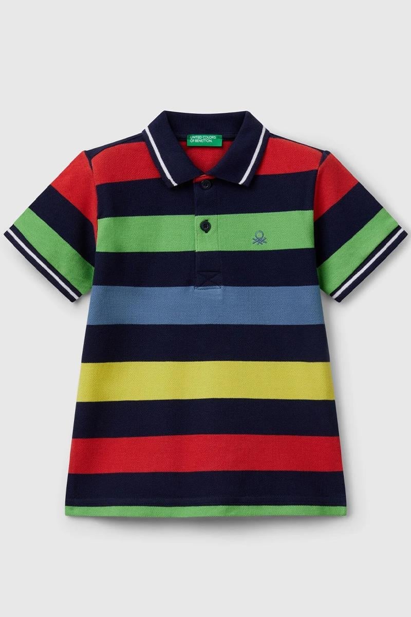 Erkek Çocuk BNT-BB ÇİZGİLİ POLO TSHIRT RENKLİ MİX