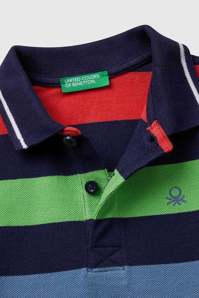 Erkek Çocuk BNT-BB ÇİZGİLİ POLO TSHIRT RENKLİ MİX