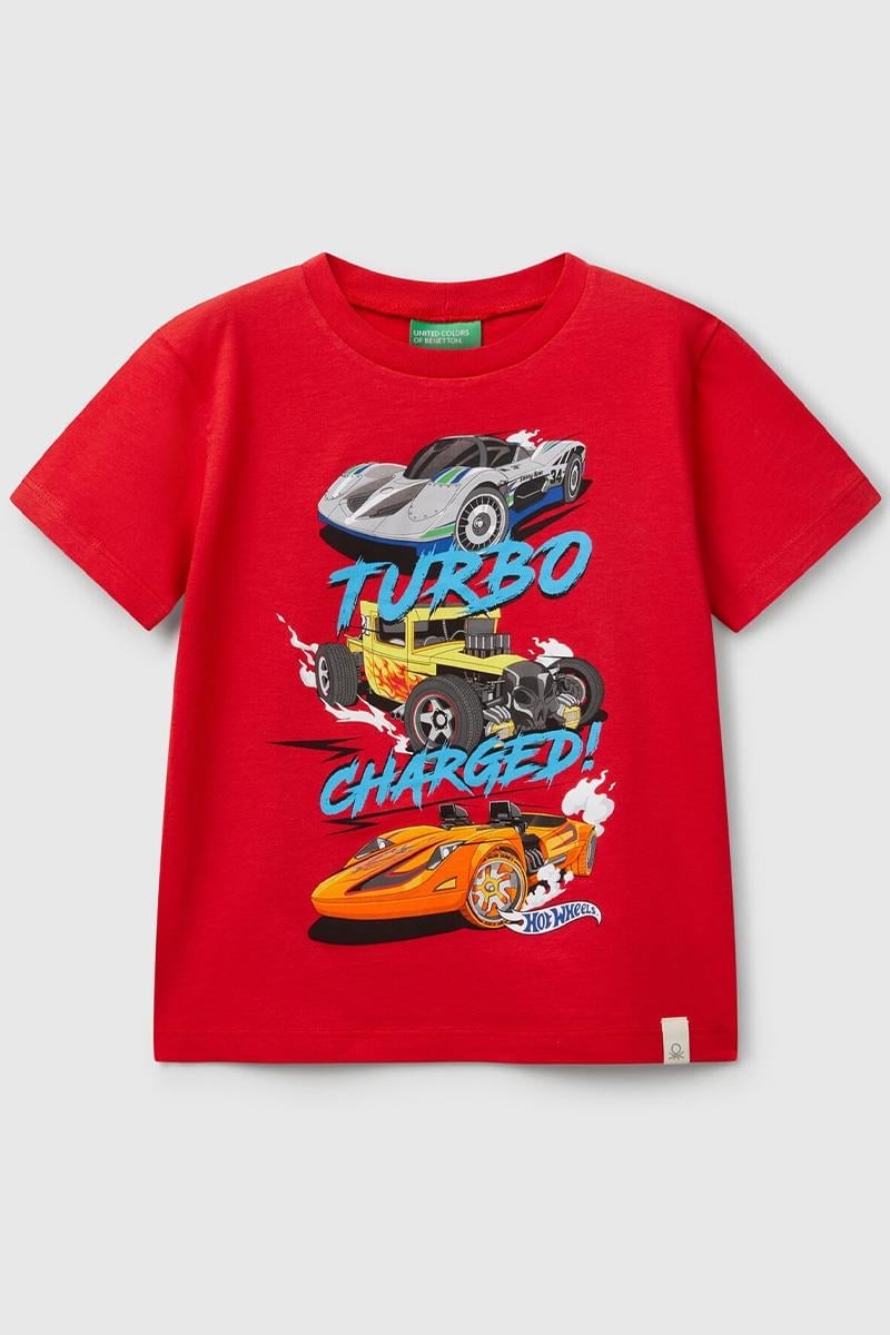 Erkek Çocuk BNT-BB HOT WHEELS TSHIRT KIRMIZI