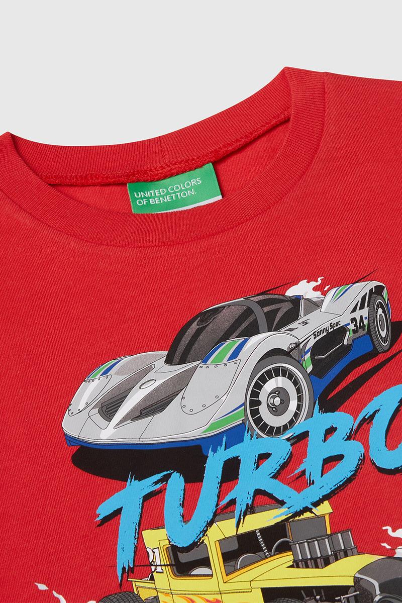 Erkek Çocuk BNT-BB HOT WHEELS TSHIRT KIRMIZI