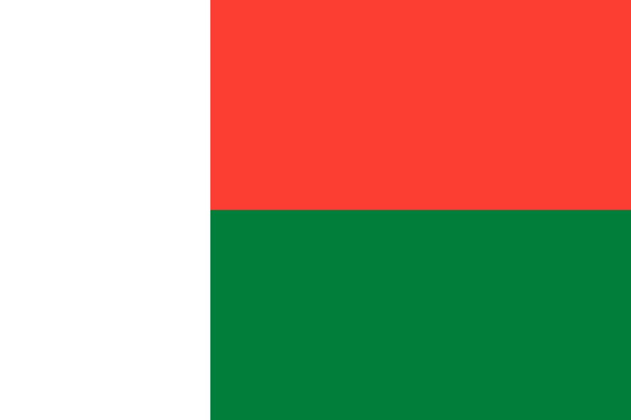 Madagaskar Milli Gönder Bayrağı Raşel Dijital Baskı