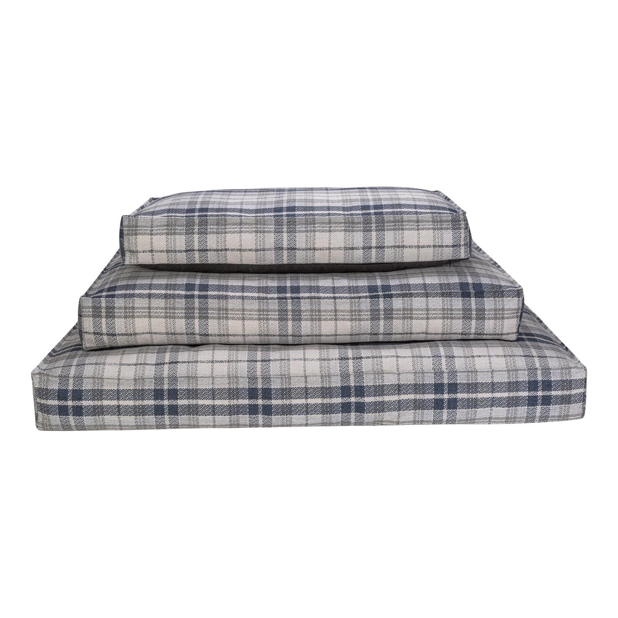 Pet Comfort Lima  Mavi Kareli Köpek Yatağı M 90x60cm