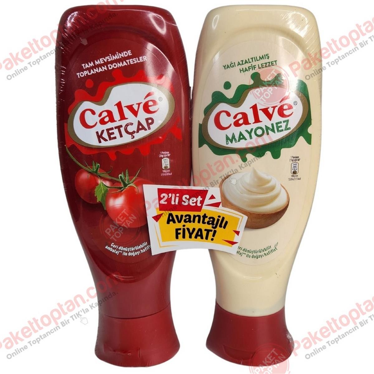 Calve 2 li Set Ketçap 600 Gr + Mayonez 540 Gr