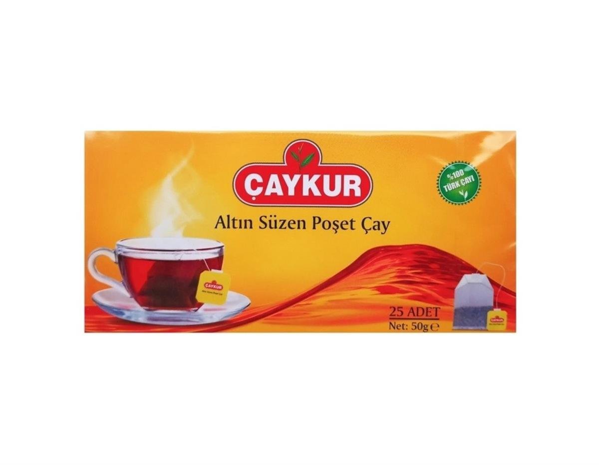Çaykur Altın Süzen 50 Gr 25 li Bardak Poşet Çay 