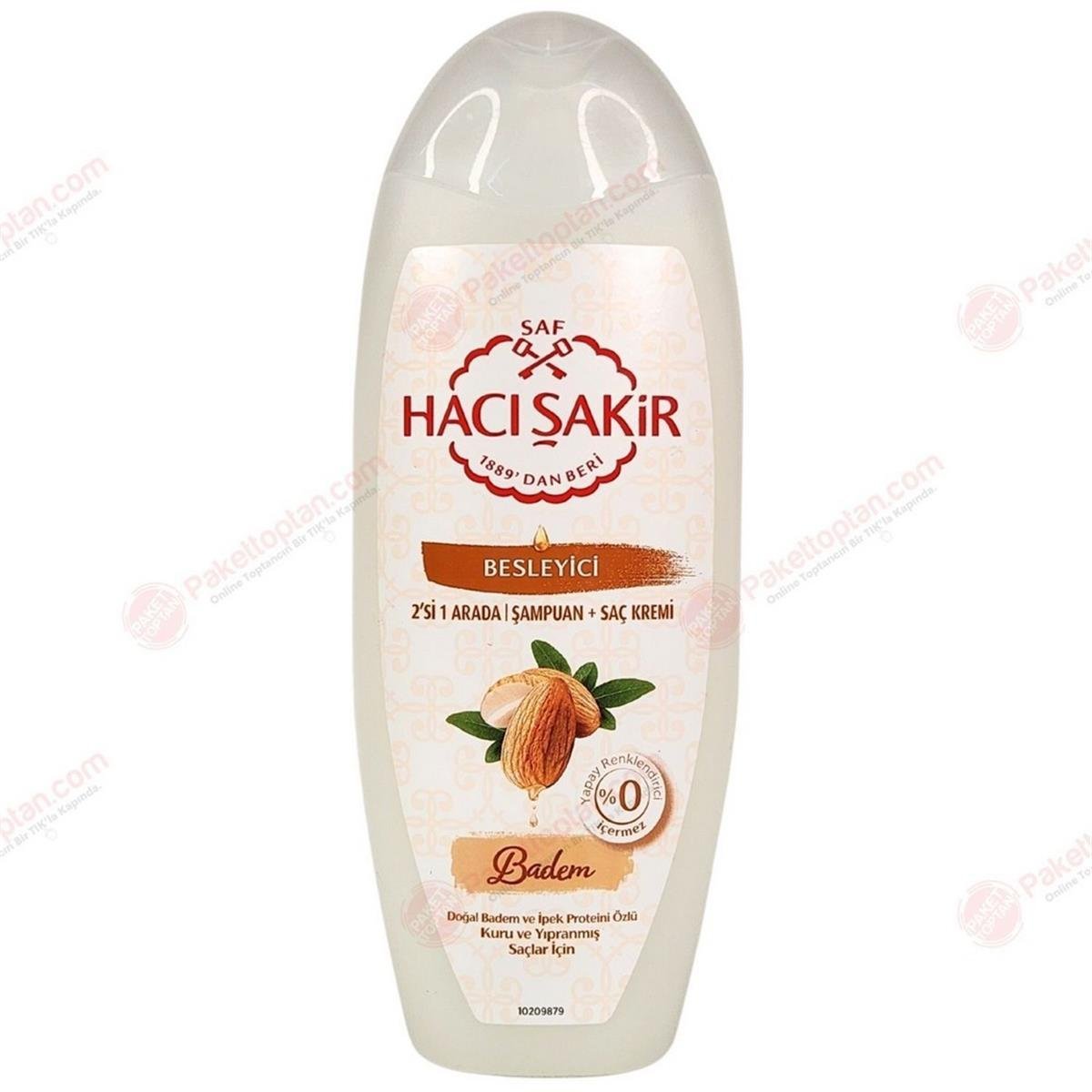 Hacı Şakir 500 Ml 2 si 1 Arada Şampuan Badem