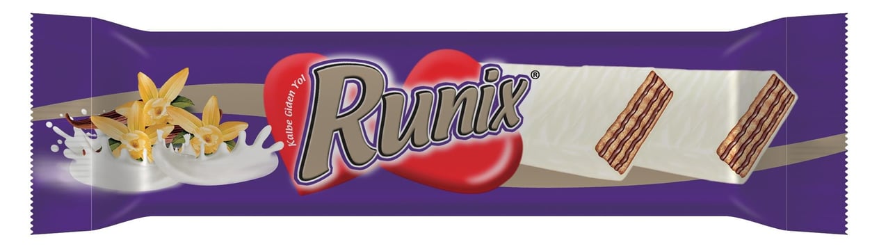 Hazal Runix Beyaz Kaplamalı Kakao Kremalı Gofret 40 Gr