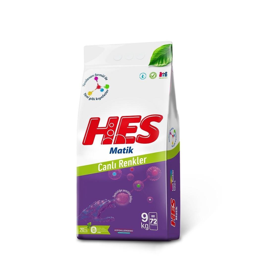 Hes Matik 9 Kg Canlı Renkler