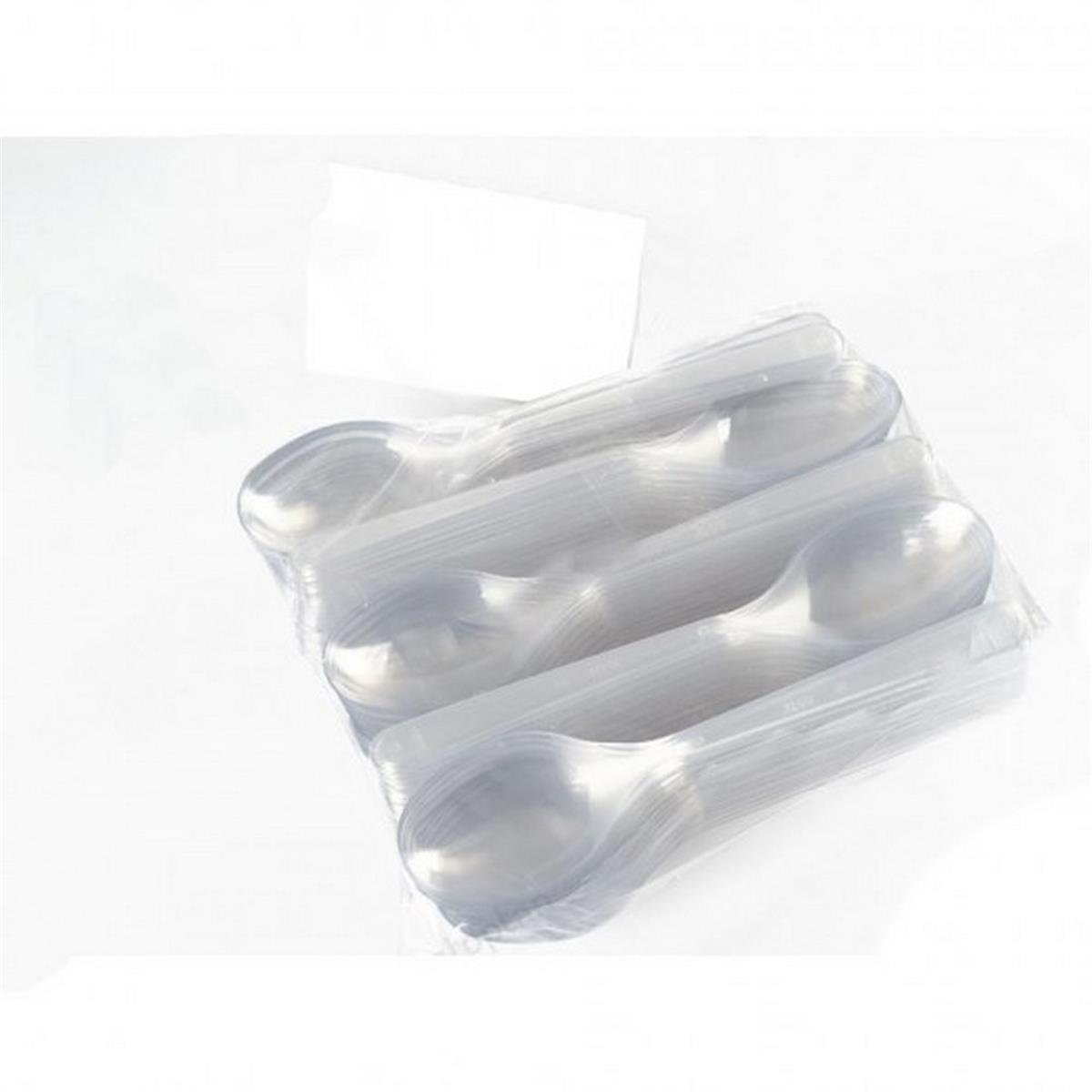 Kaşık Şeffaf Lüks 100 lü Paket