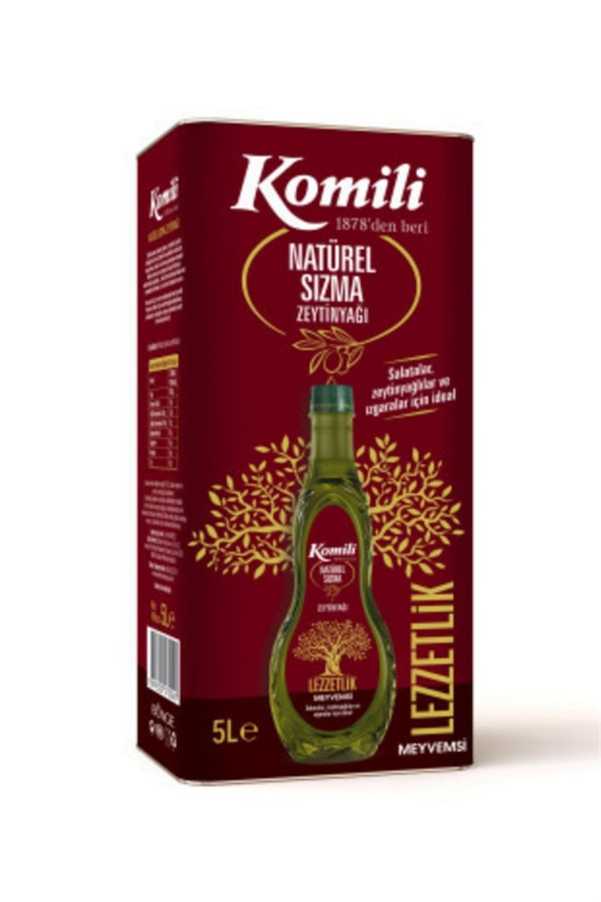 Komili 5 lt Sızma Zeytinyağı Teneke