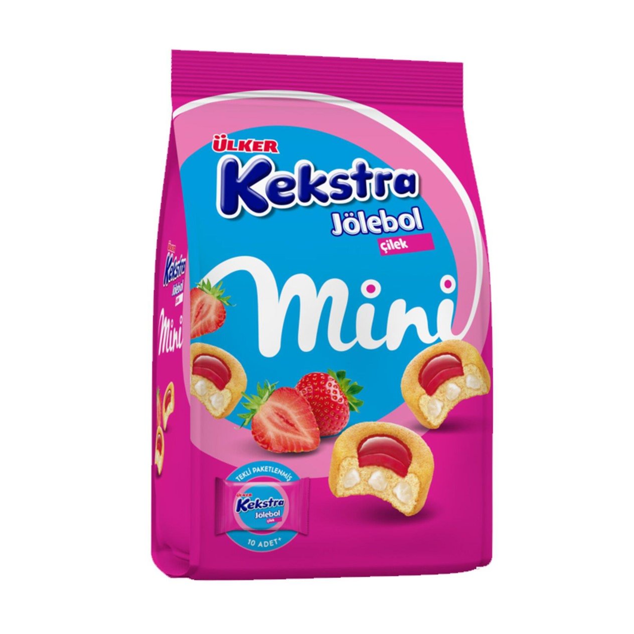 Ülker Kekstra Jölebol Mini Çilek 150 Gr