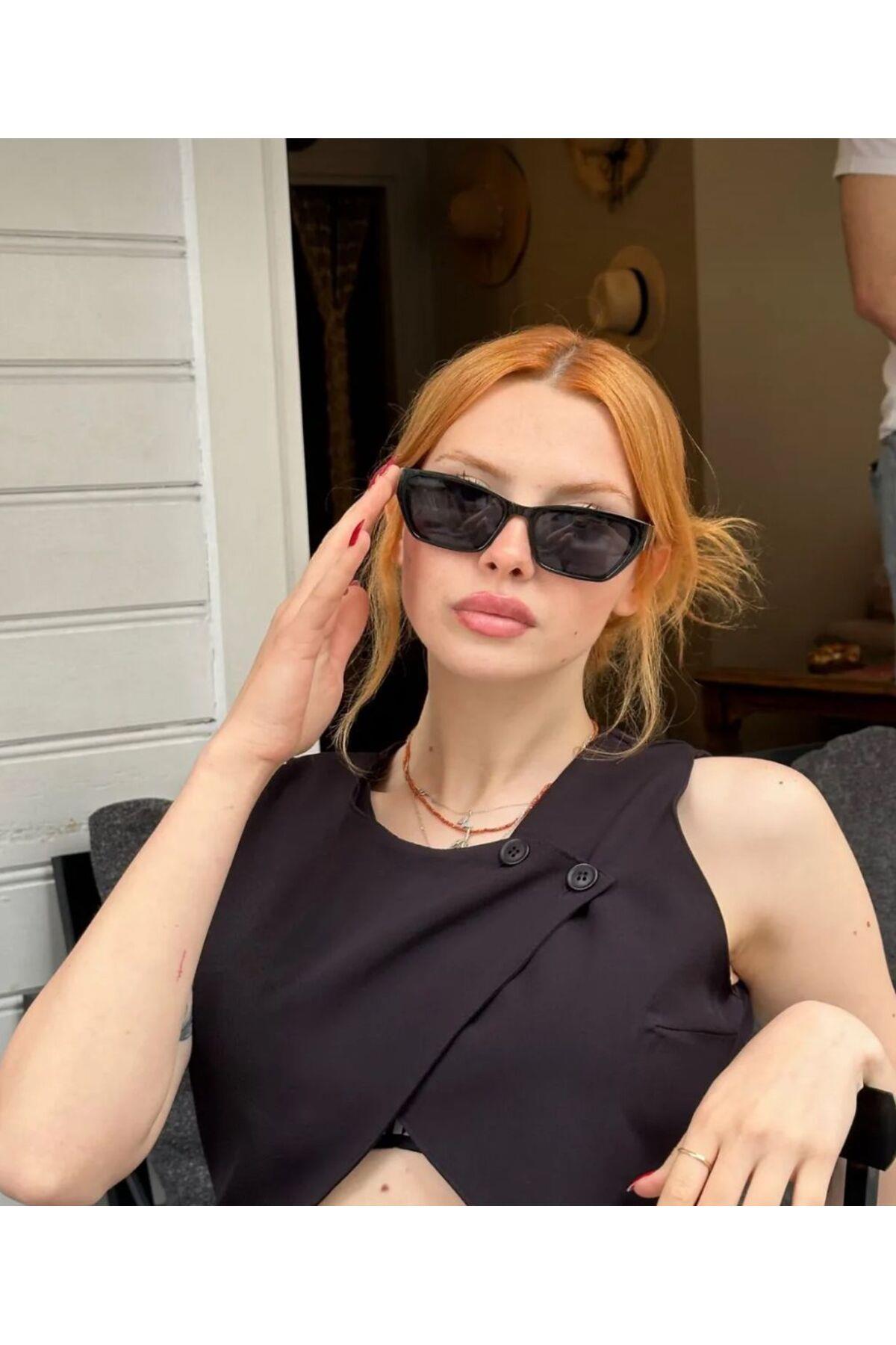 Kahverengi Cat eye Güneş Gözlüğü Yeni sezon