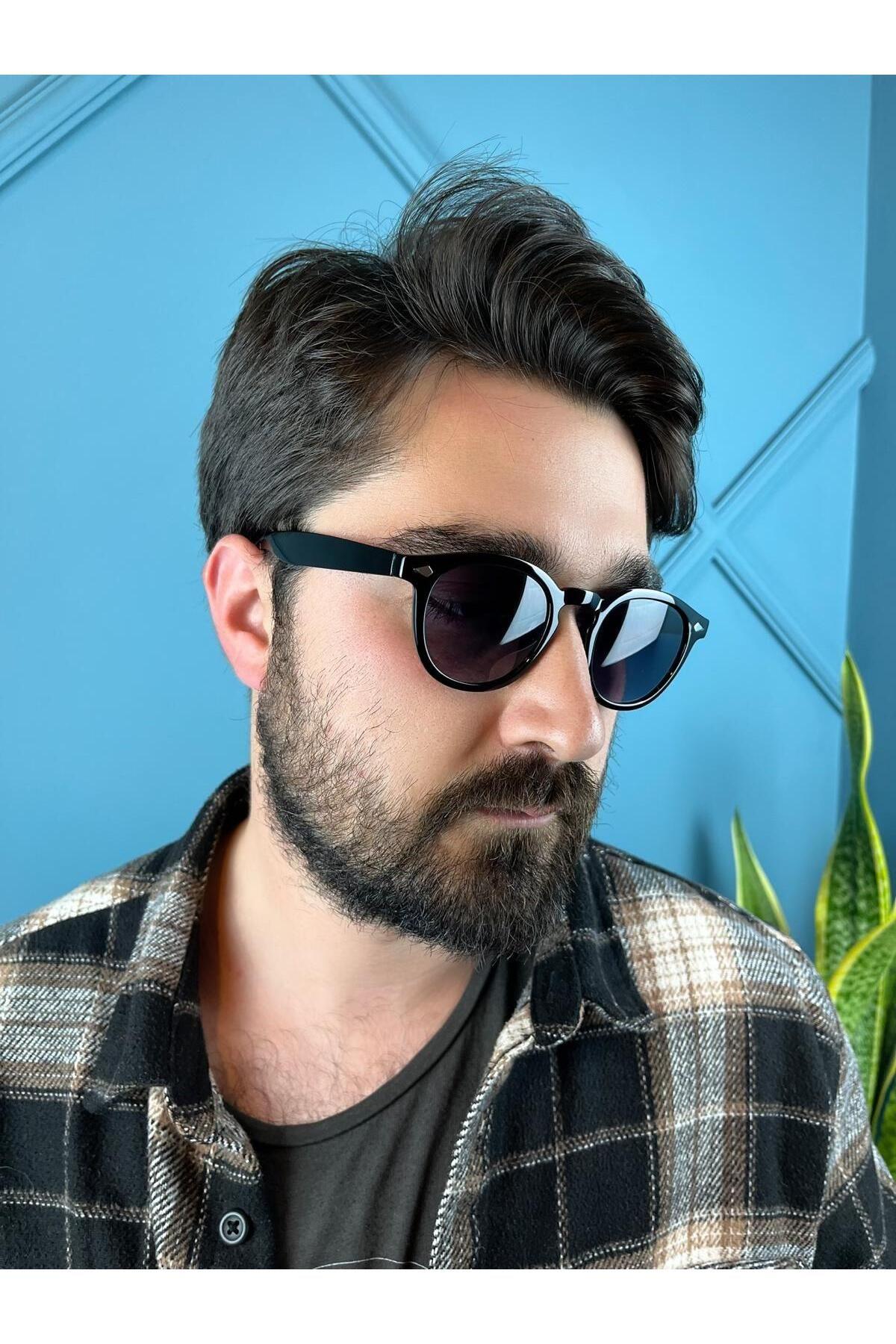 Şeffaf Çerçeve Yeşil Camlı Eva Modeli Unisex Kadın Erkek Gözlük Güneş Gözlüğü