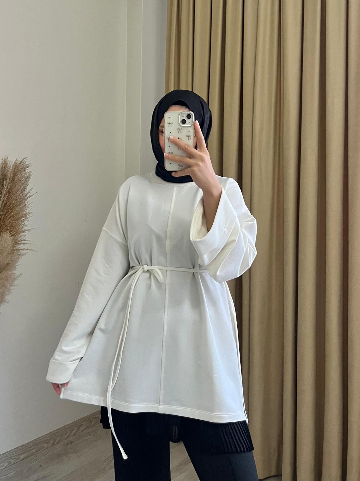 VANİLYA YIRTMAÇLI TUNİK