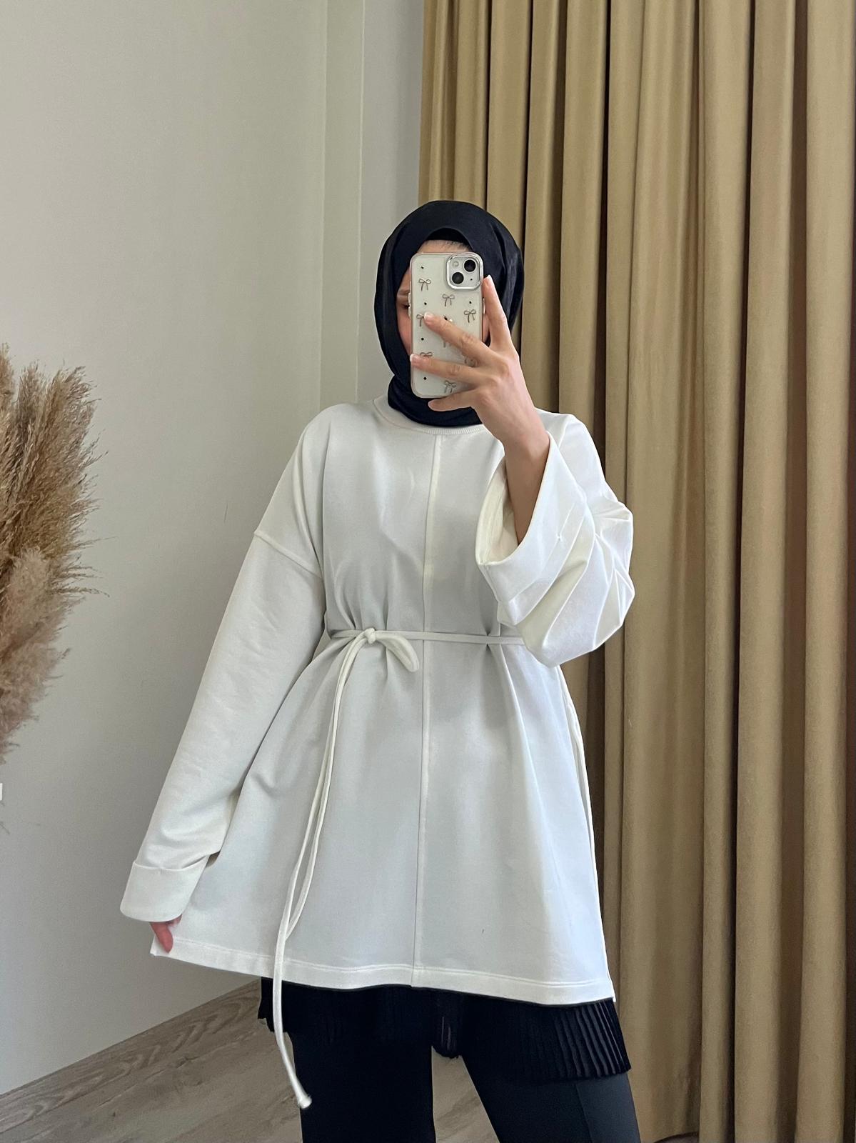VANİLYA YIRTMAÇLI TUNİK