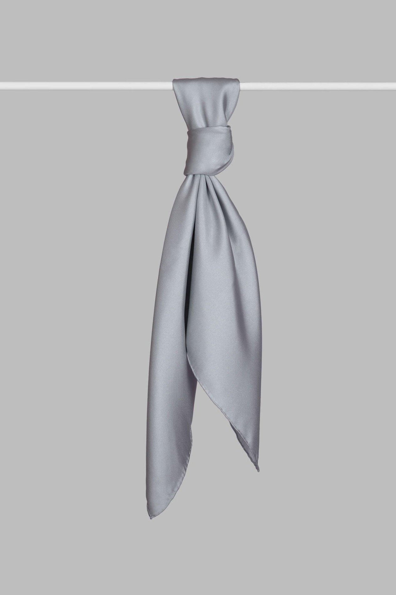 Armanda Twill İpek Eşarp Gümüş
