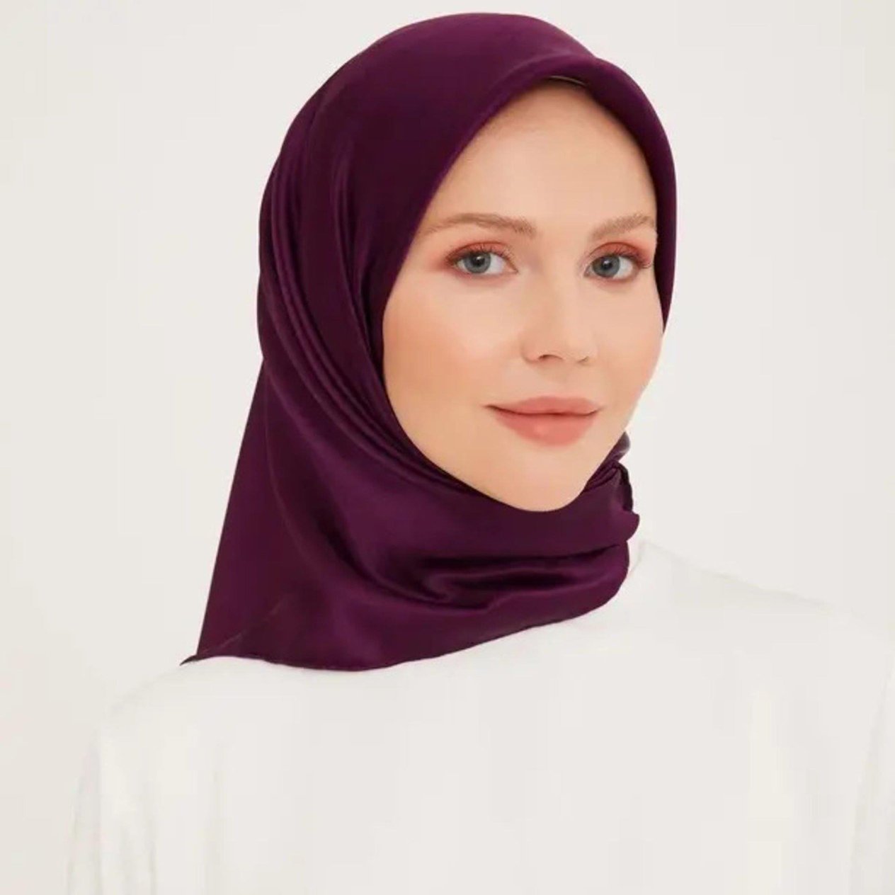 Armine % 100 İpek - Düz Renk Sura Eşarp