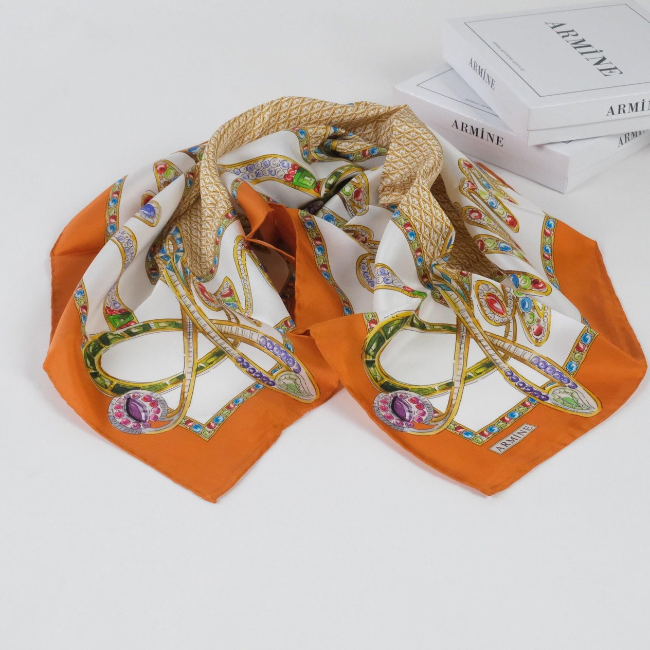 Armine % 100 İpek - Twill Eşarp