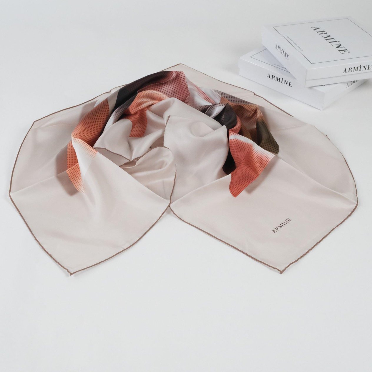 Armine % 100 İpek - Twill Eşarp