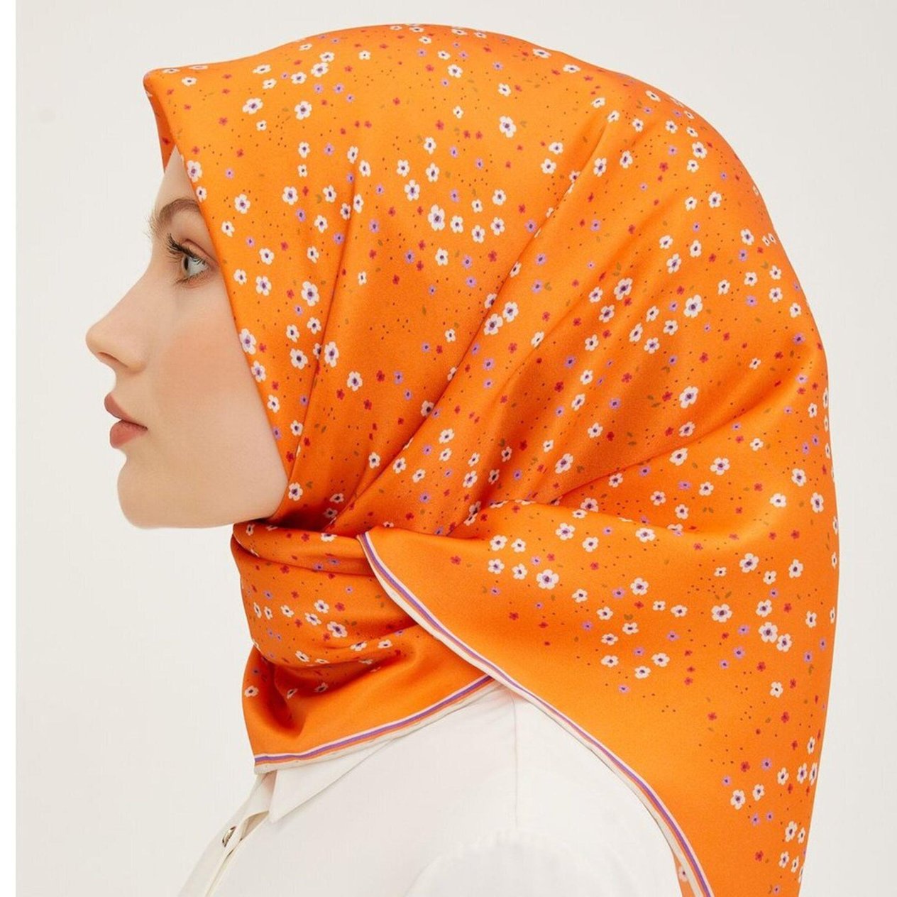 Armine Nostalji % 100 İpek - Twill Eşarp