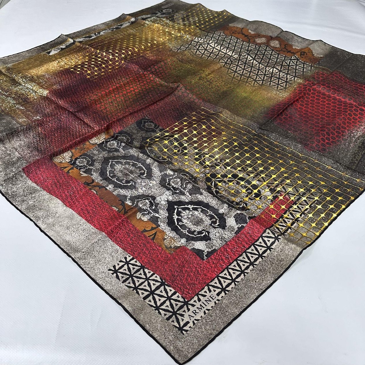 Armine Nostalji % 100 İpek - Twill Eşarp