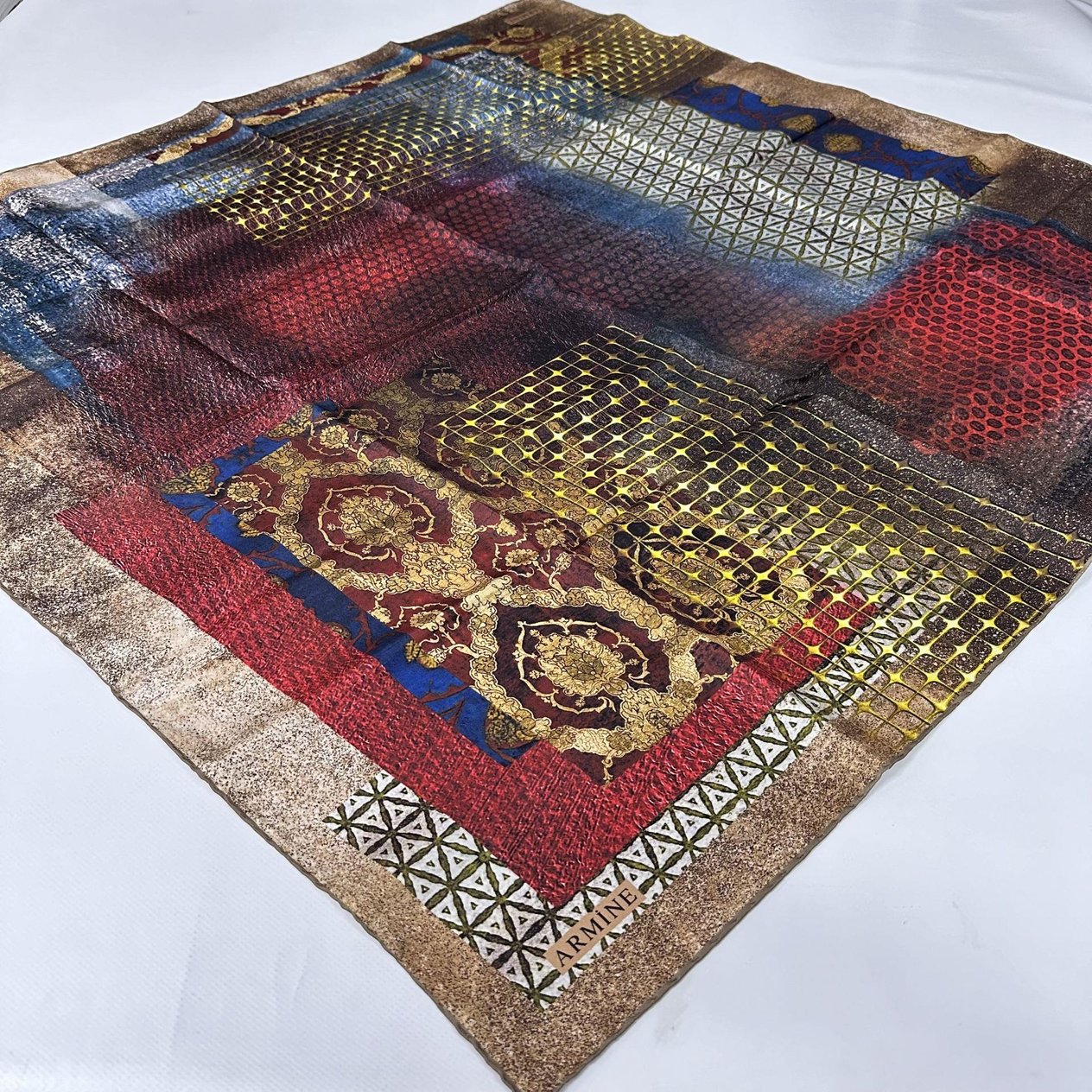 Armine Nostalji % 100 İpek - Twill Eşarp
