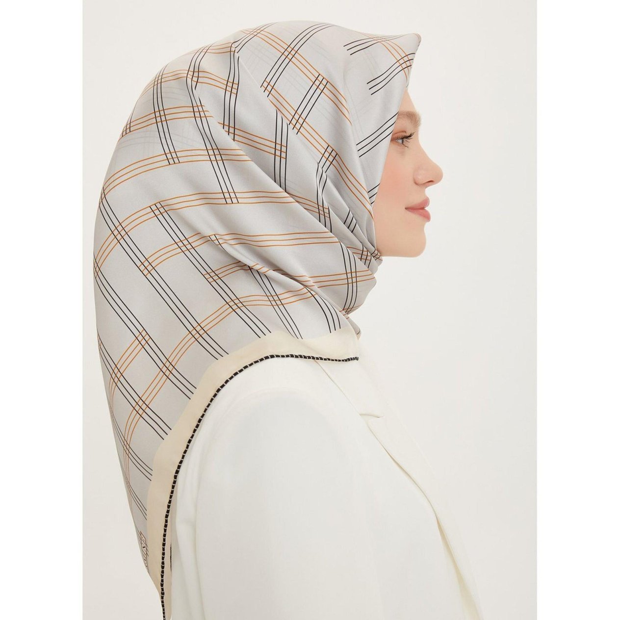 Armine Nostalji % 100 İpek - Twill Eşarp