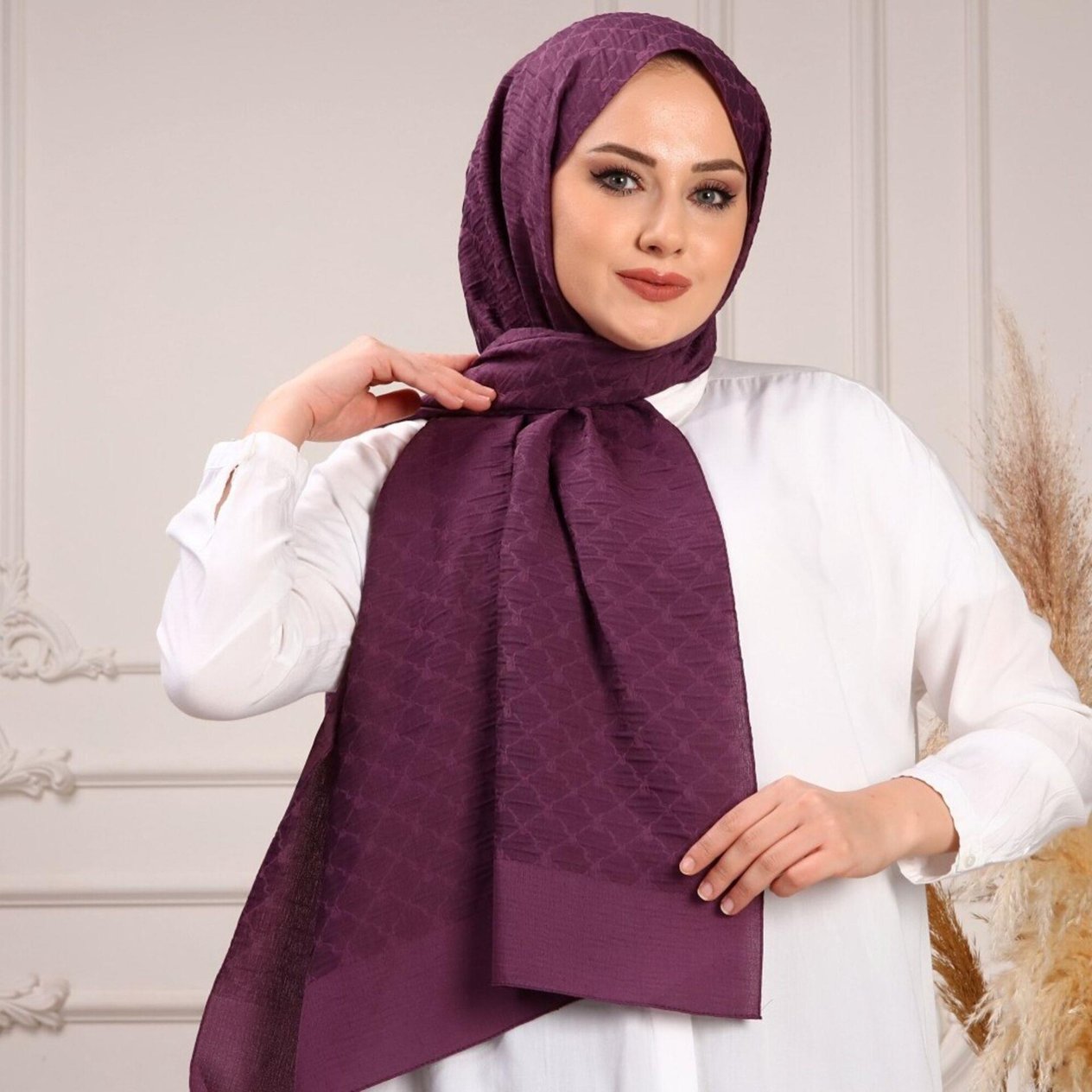 Harem Scarf Harem Şal Mürdüm