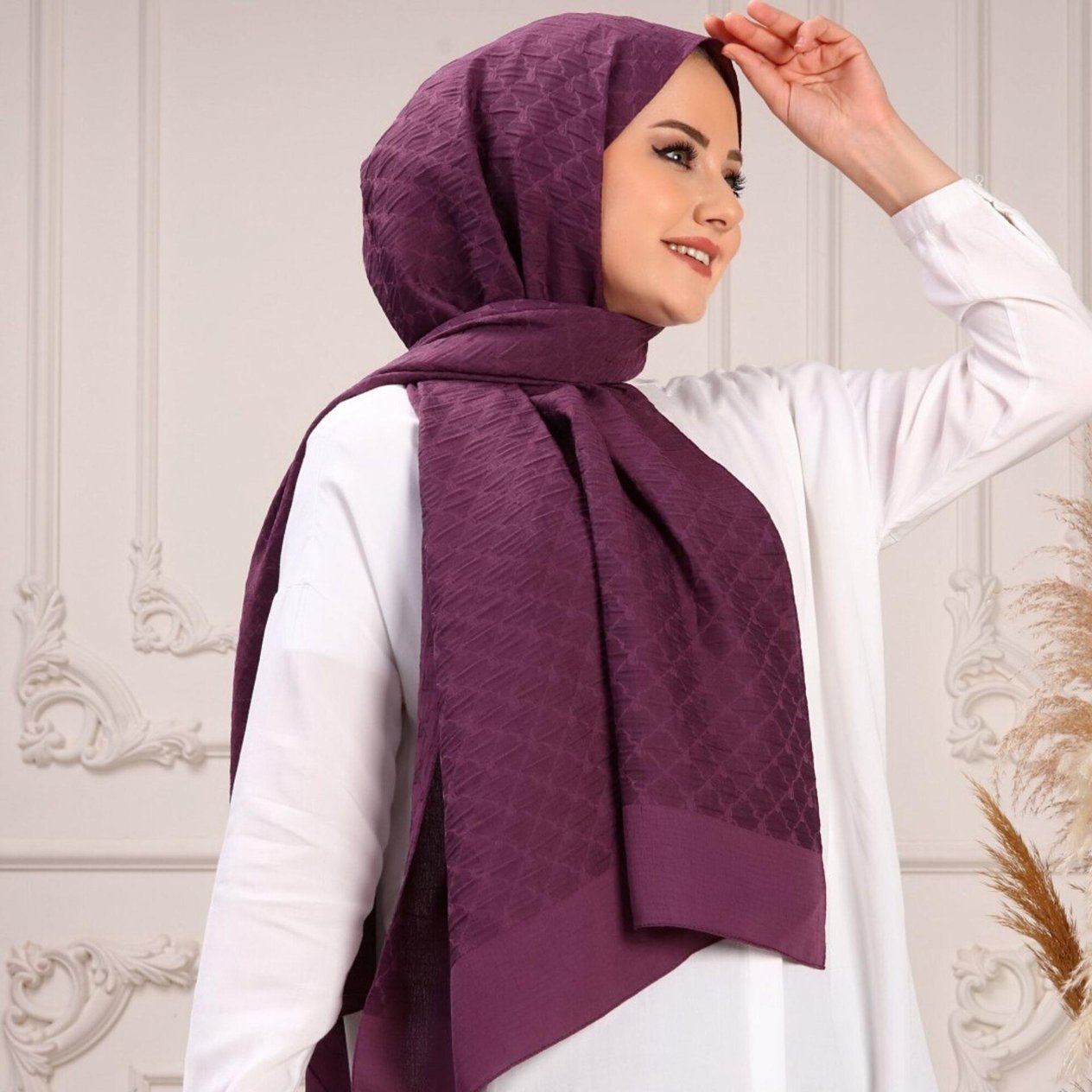 Harem Scarf Harem Şal Mürdüm