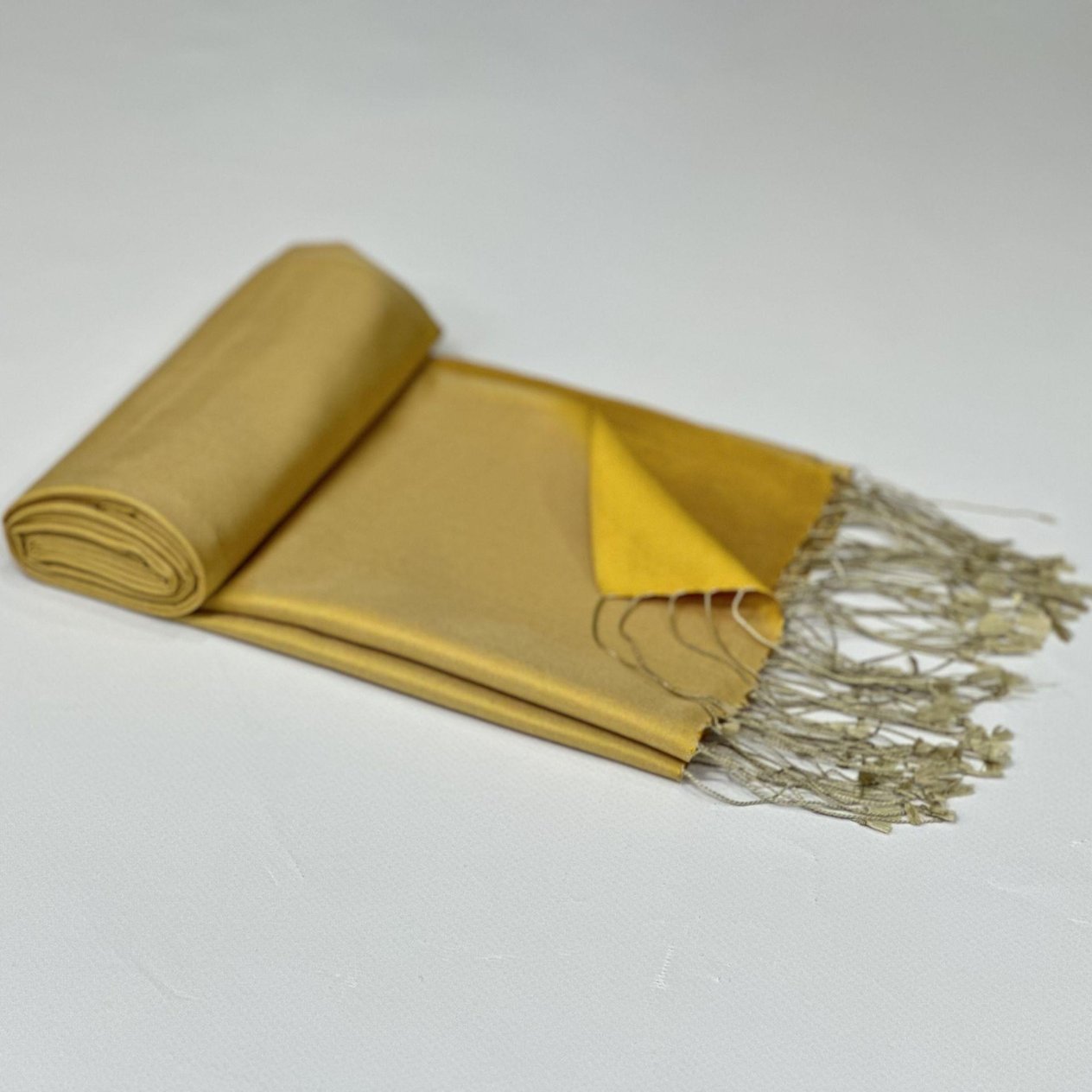 Sura İpek Şal - Gold Ekru