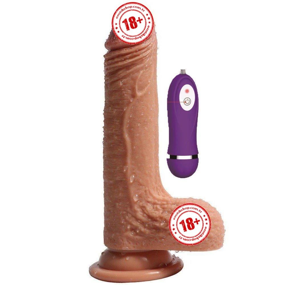 Dildo Series Crowley's 18 Cm Yumuşak Çift Katmanlı Realistik Vibratör